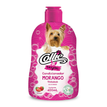 Condicionador Morango Collie Vegan 400ml para Cães e Gatos - Imagem principal