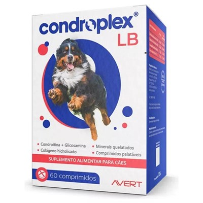 CondroPlex LB suplemento para cachorros grandes e gigantes 60 Comprimidos