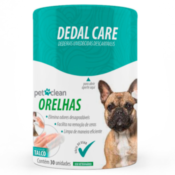 Dedeira Umedecida Pet Clean 30 Unidades Dedal Care Orelhas - Imagem principal