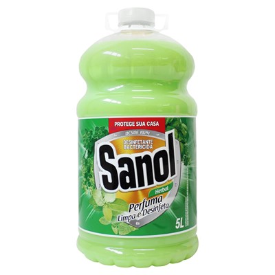 Desinfetante Sanol Herbal Hortelã 5 litros