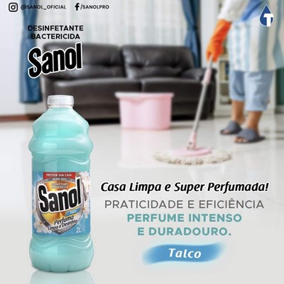 Desinfetante Sanol Talco 2 litros