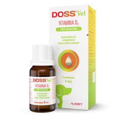 Doss Vet Suplemento de Vitamina D para cachorros e gatos 5ml