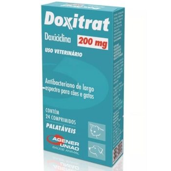 Doxitrat 200mg para Cães e Gatos com 24 Comprimidos - Imagem principal