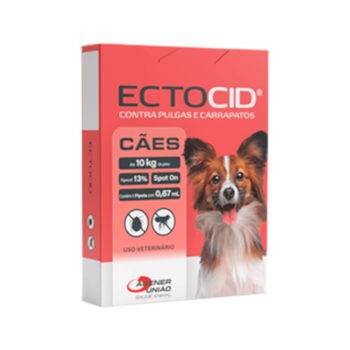 Ectocid Antipulgas e Carrapatos 1 Pipeta 0,67ml para Cães até 10kg - Imagem principal