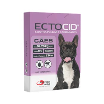 Ectocid Antipulgas e Carrapatos 1 Pipeta 1,34ml para Cães de 10 a 20kg - Imagem principal
