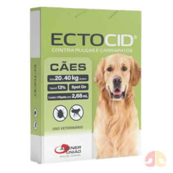 Ectocid Antipulgas e Carrapatos 1 Pipeta 2,68ml para Cães de 20 a 40kg - Imagem principal