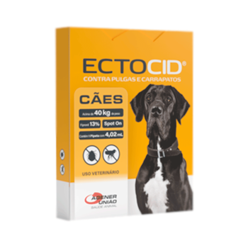 Ectocid Antipulgas e Carrapatos 1 Pipeta 4,02ml para Cães acima de 40kg - Imagem principal