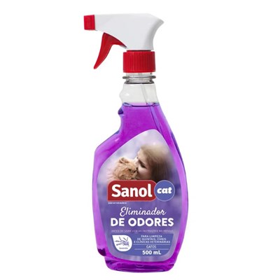 Eliminador de Odores Sanol Cat Spray Lavanda 500ml