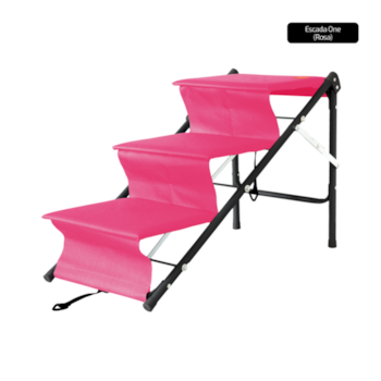 Escada e Rampa Tubline One N° 7 Rosa para Cães e Gatos - Imagem principal