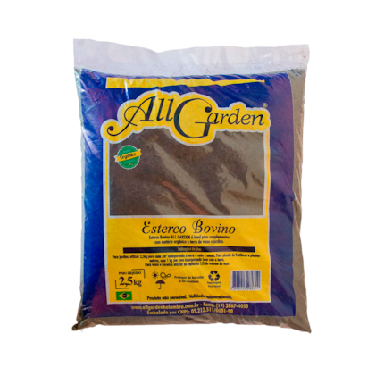 Esterco Bovino para adubação All Garden com 2,5kg - Imagem principal