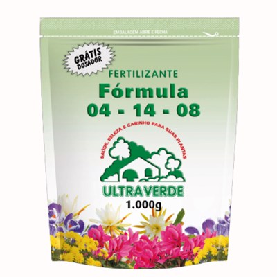 Fertilizante Granulado Ultraverde Fórmula 04.14.08 COM 1 kg