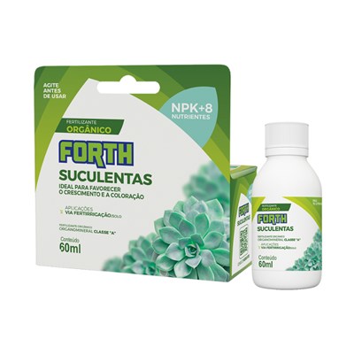 Fertilizante Orgânico para Suculentas Forth Classe A 60ml