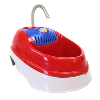 Fonte Eco Bivolt Truqys Vermelho 2L para Cães e Gatos - Imagem principal