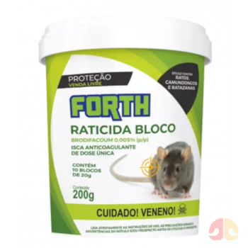 Forth Raticida 200g com 10 Blocos - Imagem principal