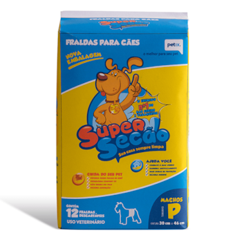 Fralda Descartável Super Secão para Machos 12UN P - Imagem principal