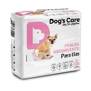 Fralda Higiênica Dog's Care Para Fêmeas G com 6 Unidades