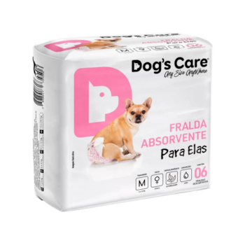 Fralda Higiênica Dog's Care Para Fêmeas M com 6 Unidades - Imagem principal