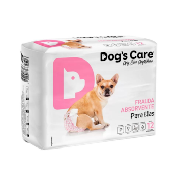 Fralda Higiênica Dog's Care Para Fêmeas P com 12 Unidades - Imagem principal