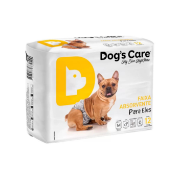 Fralda Higiênica Dog's Care Para Machos M com 12 Unidades - Imagem principal