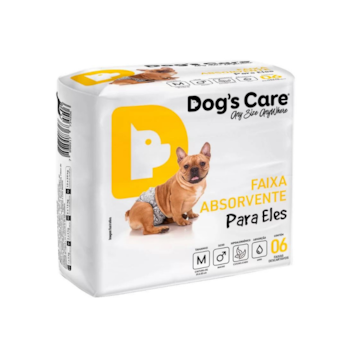 Fralda Higiênica Dog's Care Para Machos M com 6 Unidades - Imagem principal