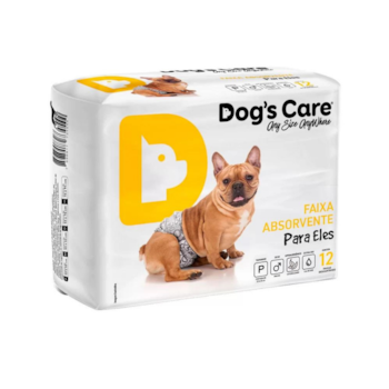 Fralda Higiênica Dog's Care Para Machos P com 12 Unidades - Imagem principal