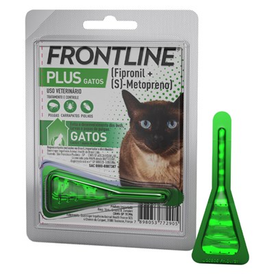 Frontline Plus Antipulgas e Carrapatos para Gatos 1 Pipeta