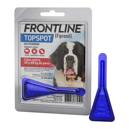 Frontline TopSpot Antipulgas e Carrapatos para Cães de 40 a 60kg