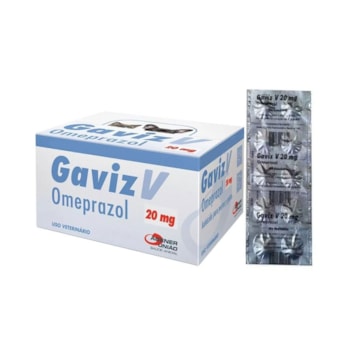 Gaviz V Omeprazol para Cães e Gatos 10 Comprimidos 20mg - Imagem principal