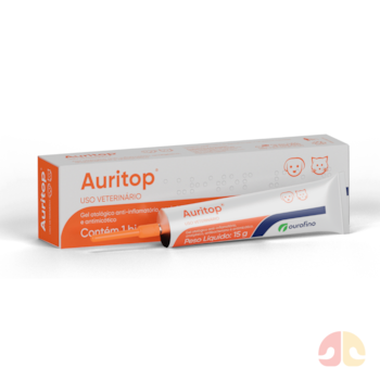 Gel Auritop Ourofino 15g para Otite em Cães e Gatos - Imagem principal