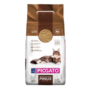 Granulado Higiênico de Madeira Pinus Biodegradável Progato 5 kg - Imagem principal