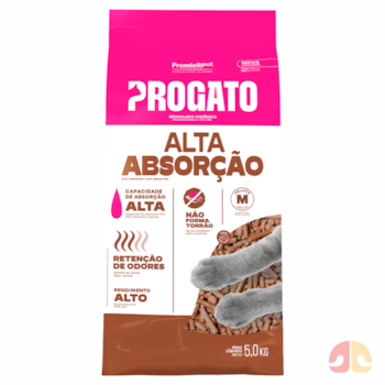Granulado Higiênico de Madeira Pinus Biodegradável Progato 5 kg - Imagem principal