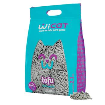 Granulado Higiênico de Tofu Wicat Carvão de Bambu 2,1kg - Imagem principal