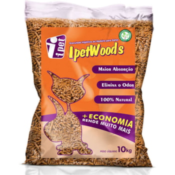 Granulado Higiênico para Gatos IpetWoods 2,0kg - Imagem principal