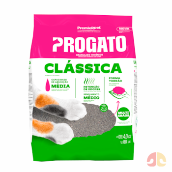 Granulado Higiênico Progato Clássica Grãos Médios 4 kg - Imagem principal