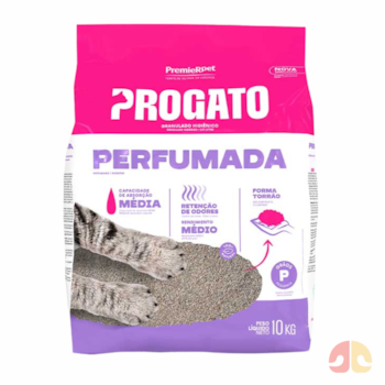 Granulado Higiênico Progato Clássica Perfumada Grãos Pequenos 10 kg - Imagem principal