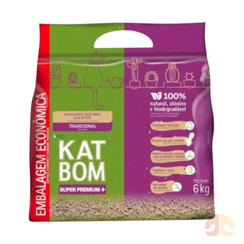 Granulado Sanitário Biodegradável Katbom Tradicional para Gatos 6kg - Imagem principal
