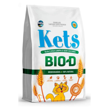 Granulado Sanitário Biodegradável Kets Bio-D para Gatos 3kg - Imagem principal