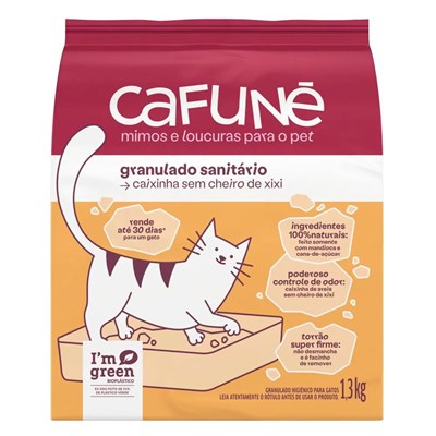 Produto Granulado Sanitário Cafuné para Gatos 1,3kg