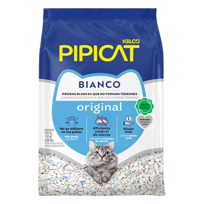 Granulado Sanitário Pipicat Bianco para Gatos 1,6 kg