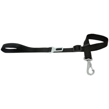 Guia Regulável Preta São Pet com Cinto de Segurança para Cachorros de 100X2cm - Imagem principal