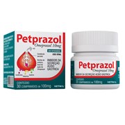 Inibidor de secreção ácido-gástrica Petprazol para Cães e Gatos 100 mg