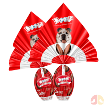 Kit 2 Ovos de Páscoa Doogs Sabor Carne de 200g para Cães - Imagem principal
