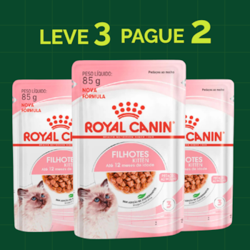 Kit 3 Sachês Royal Canin Feline Kitten para Gatos Filhotes 85g - Imagem principal