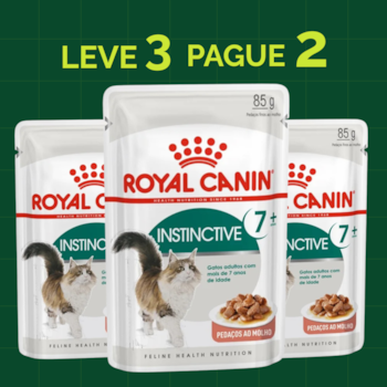 Kit 3 Sachês Royal Canin Instinctive 7+ para Gatos Idosos 85g - Imagem principal