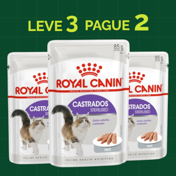 Kit 3 Sachês Royal Canin Sterilised Patê 85gr para Gatos Castrados - Imagem principal