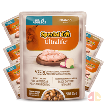 Kit 6 Sachês Special Cat Ultralife 85g Gatos Sabor Frango - Imagem principal