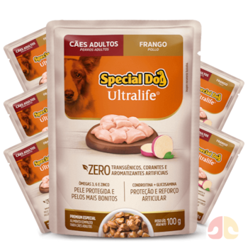 Kit 6 Sachês Special Dog Ultralife 100g Cães Sabor Frango - Imagem principal