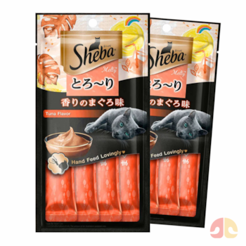 Kit com 2 Unidades Petisco Cremoso Sheba Sabor Atum Para Gatos 12g - Imagem principal