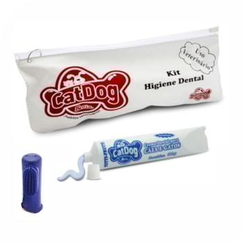 Kit Dental CatDog Creme Dental Tutti-Frutti Com 1 Dedeira - Imagem principal