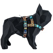Kit Guia + Peitoral Easy Walk Boots e Pets para Cachorros Estampa BP06 1UN P